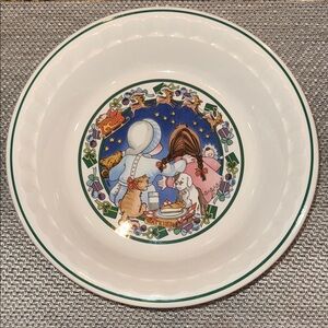 Watkins Country Kids Collector’s Recipe Plate “Christmas Wish” Plate 5 of 5 1989